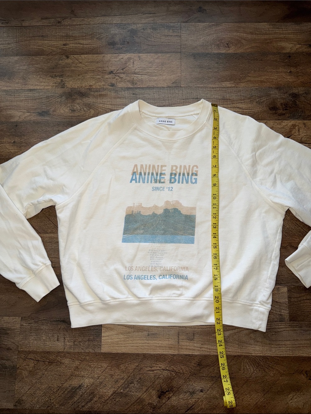 Arlo Desert Road Sweatshirt in White
ANINE BING - Picture 3 of 7